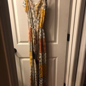 Tank style pant romper